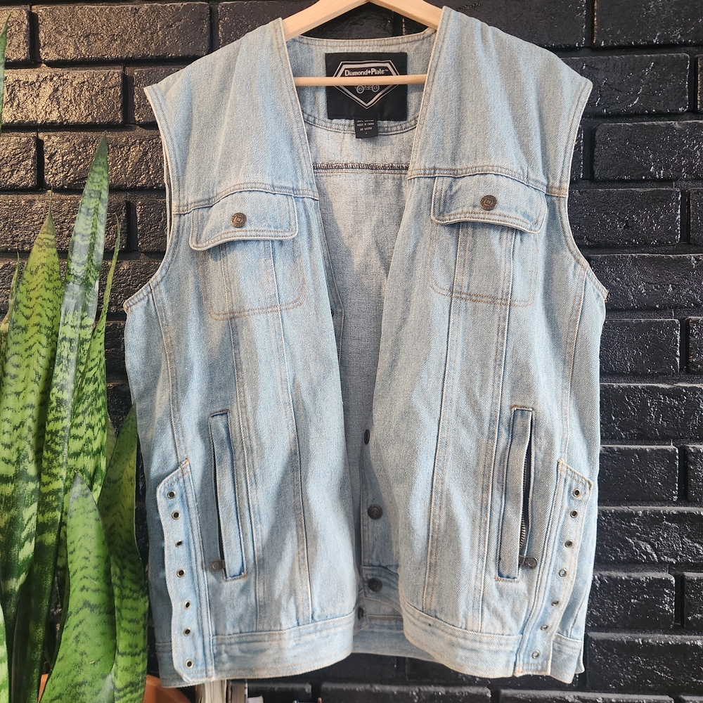 Light Blue Denim Vest